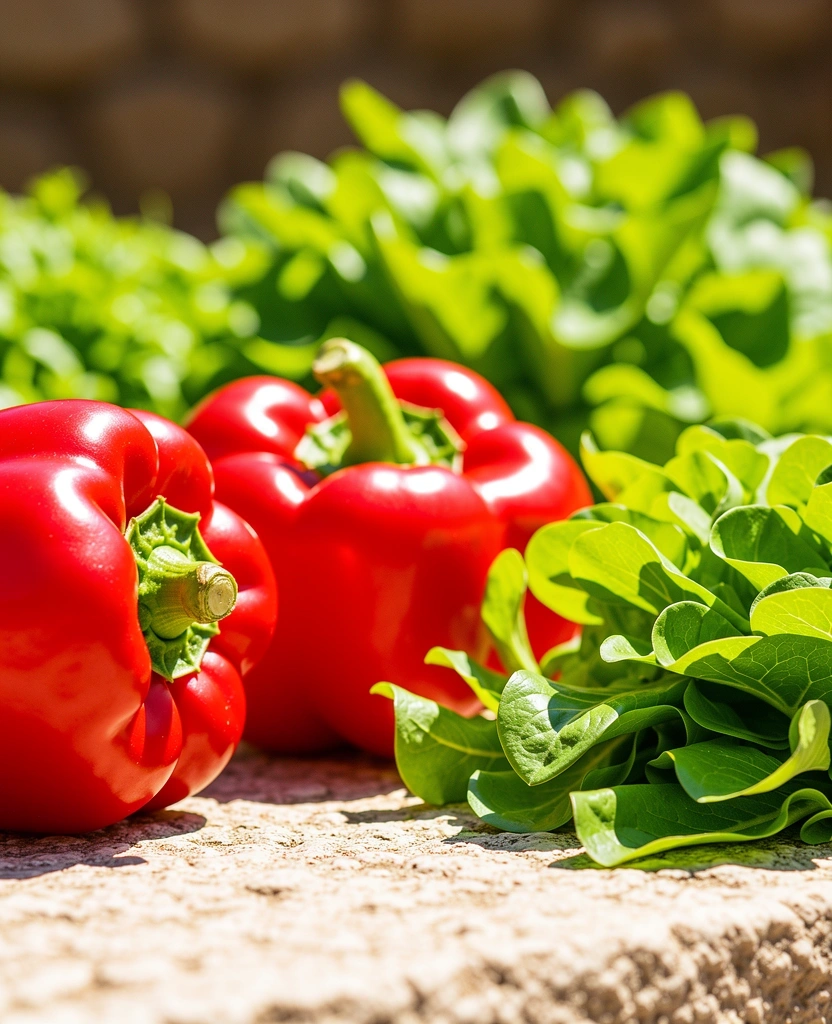 Fresh local vegetables for nutrition