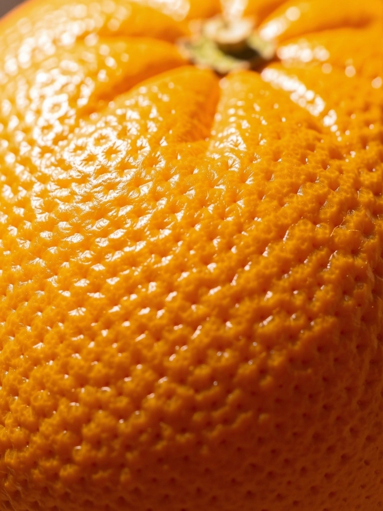 Textural detail of fresh Spanish citrus